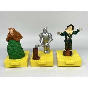 Vintage 1997 Wizard of Oz Toys Blockbuster Tin Man Scarecrow Cowardly Lion‎